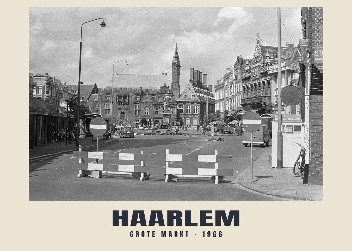 Grote Markt, Haarlem, 1966 heritage photograph