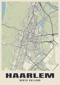 Street map poster of Haarlem, North Holland