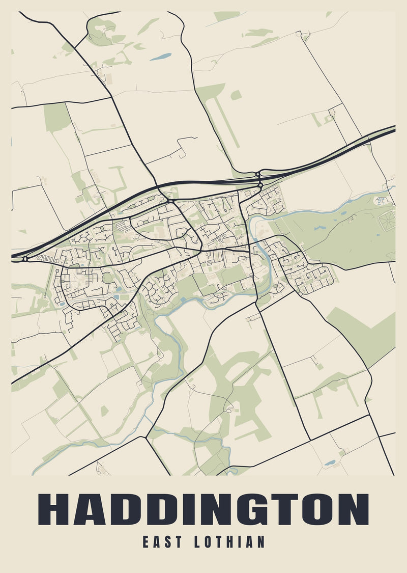 Haddington Street Map Poster