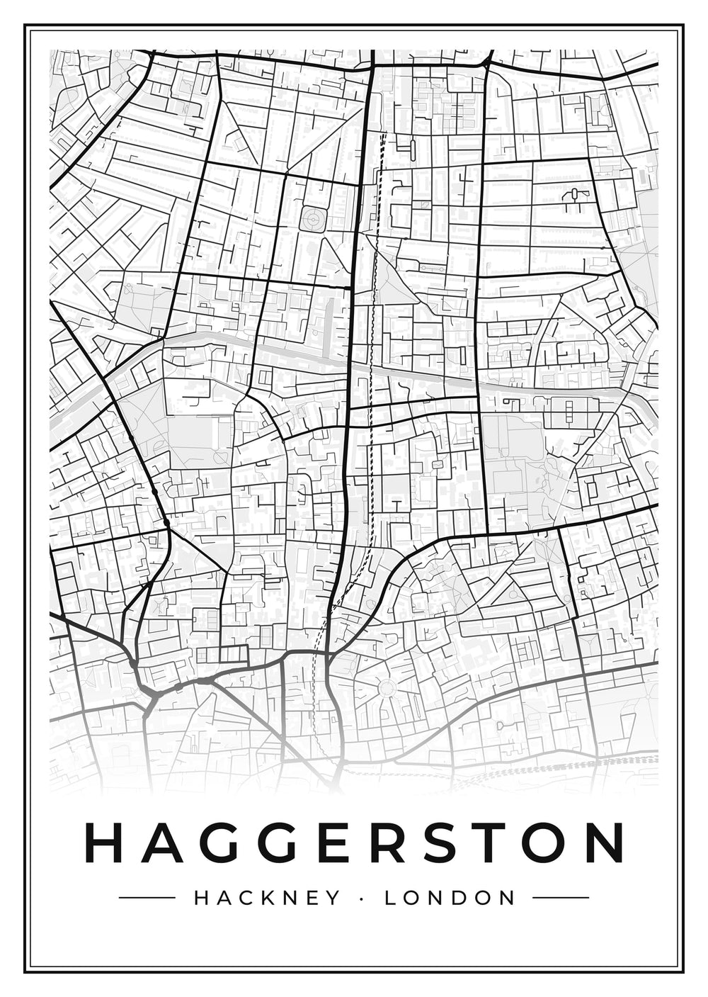Haggerston Street Map Poster