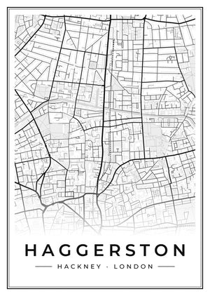 Haggerston Street Map Poster