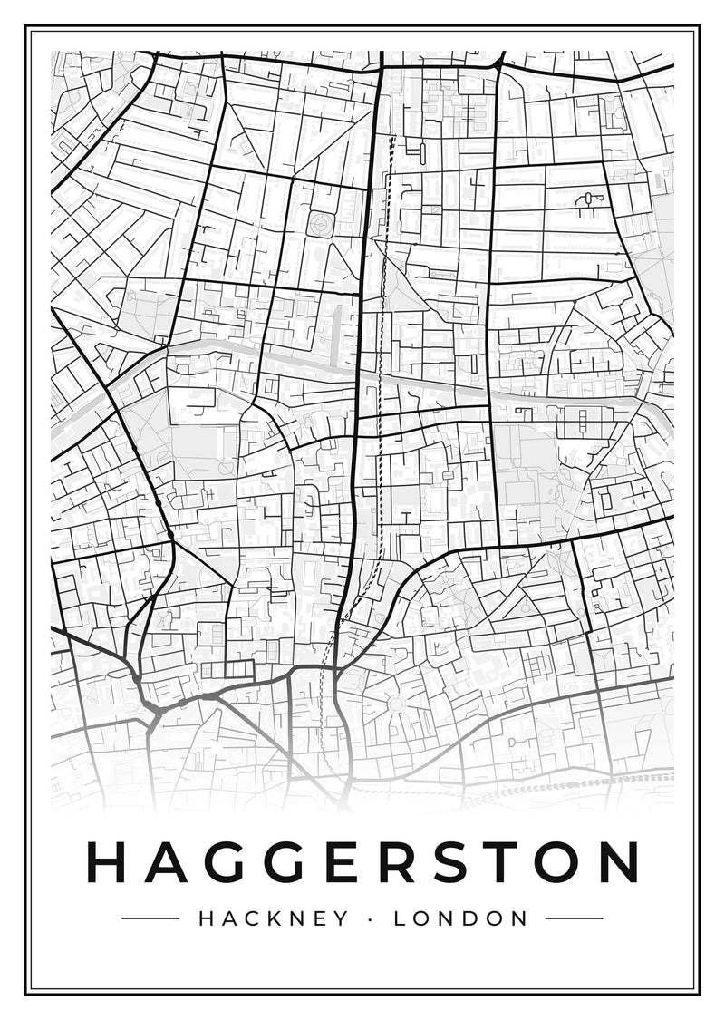 Haggerston Street Map Poster