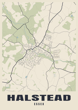 Halstead Street Map Poster