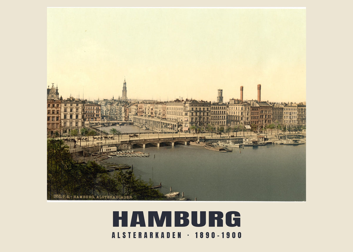 Alsterarkaden, Hamburg, 1890–1900