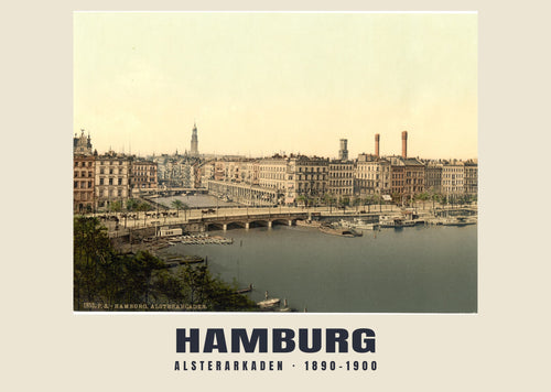 Alsterarkaden, Hamburg, 1890–1900