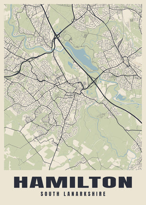Hamilton Street Map Poster