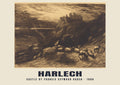 Castle by Francis Seymour Haden, Harlech — Historic mezzotint print, 1880