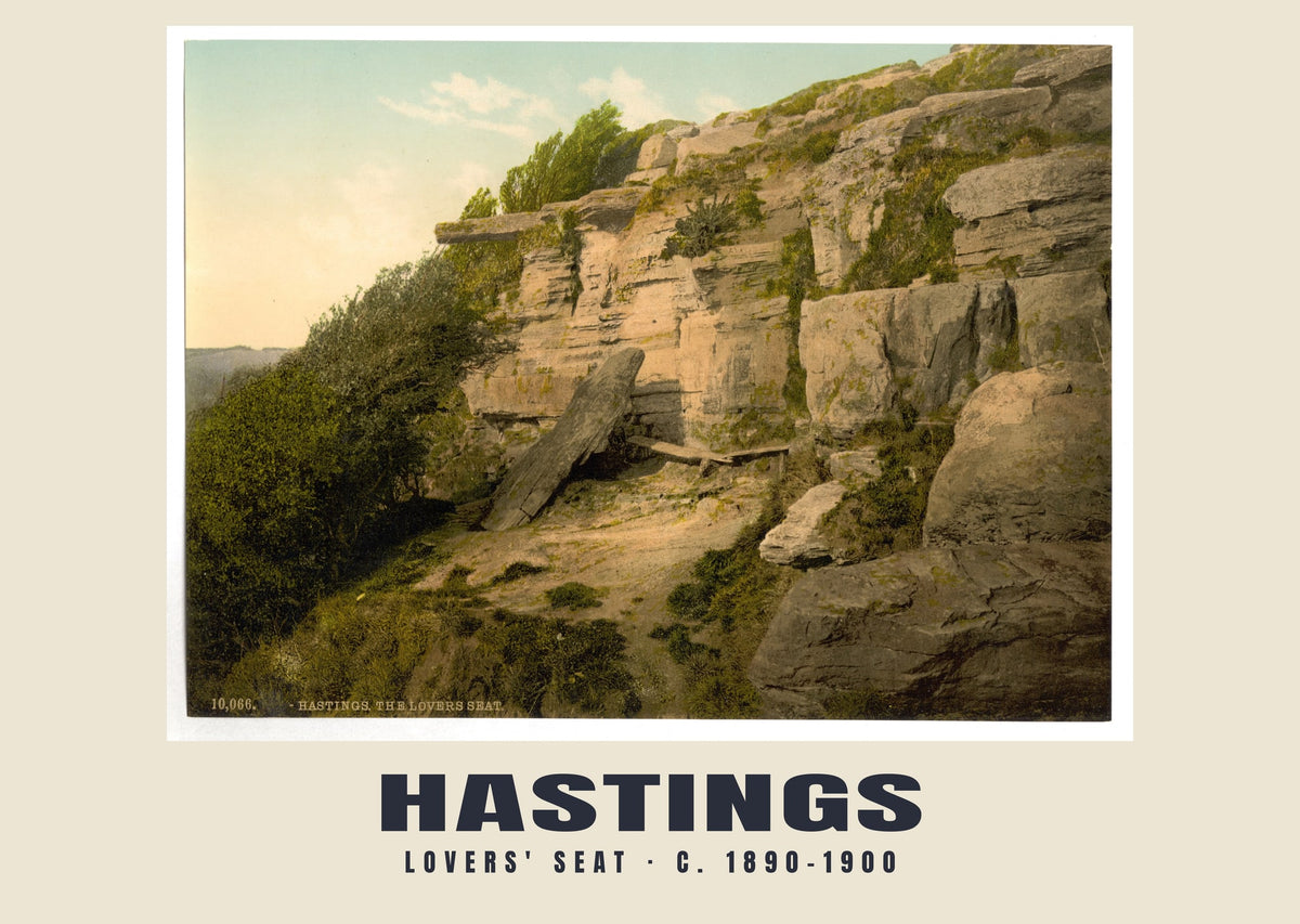 Lovers' Seat, Hastings, c. 1890–1900 heritage photograph