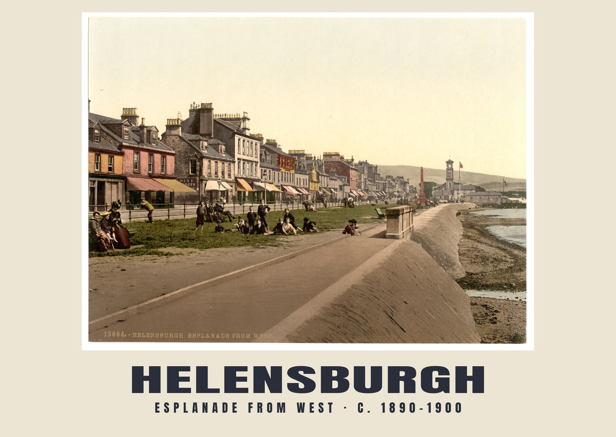 Esplanade from west, Helensburgh, c. 1890–1900 heritage photograph