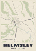 Street map poster of Helmsley, North Yorkshire