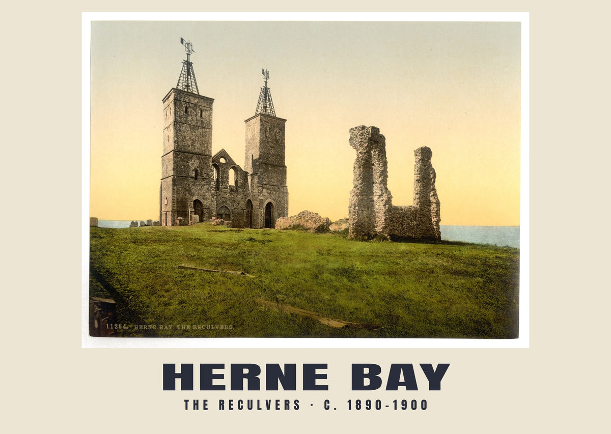 The Reculvers, Herne Bay, c. 1890–1900 heritage photograph