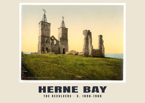 The Reculvers, Herne Bay, ca. 1890–1900 Erfgoedafdruk