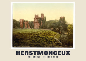 Le château, Herstmonceux, v. 1890–1900 Tirage patrimonial