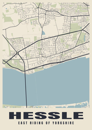 Hessle Street Map Poster