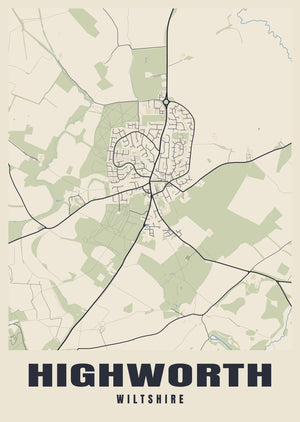 Highworth Street Map Poster