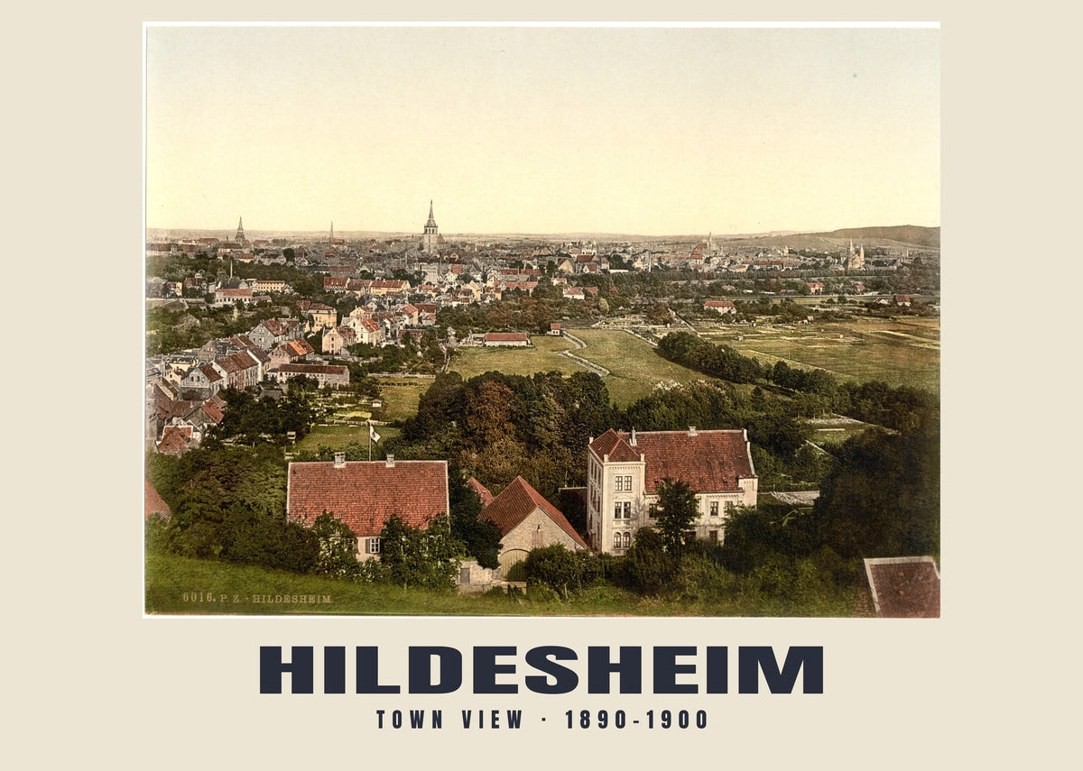 Widok miasta, Hildesheim, 1890–1900