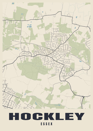Hockley Street Map Poster