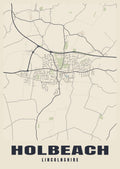 Street map poster of Holbeach, Lincolnshire