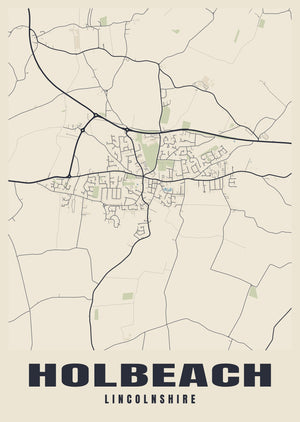 Holbeach Street Map Poster