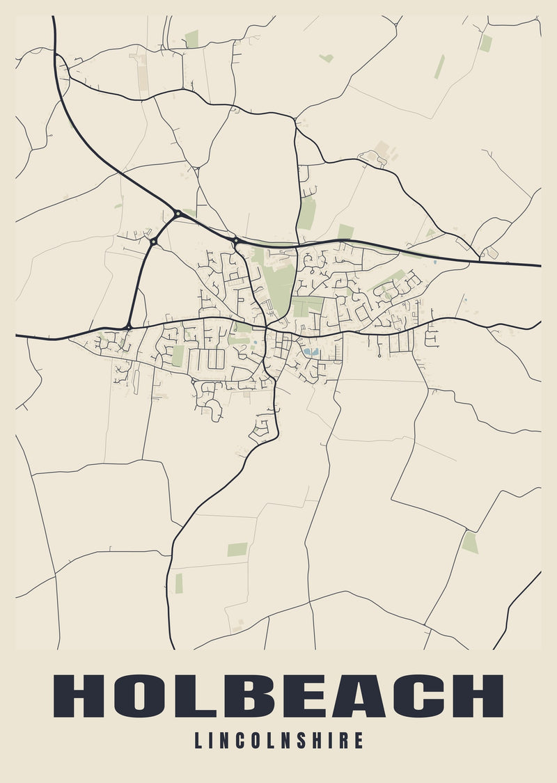 Holbeach Street Map Poster