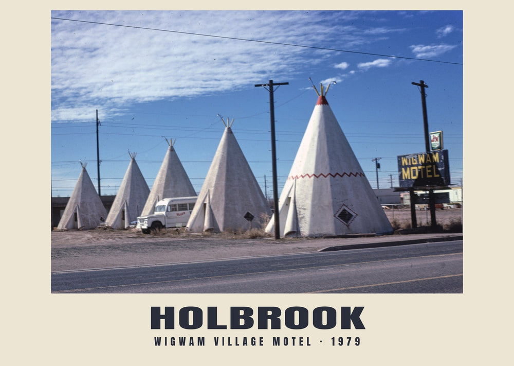Wigwam Village Motel, Holbrook, Arizona — 1979 · Lámina de fotografía histórica