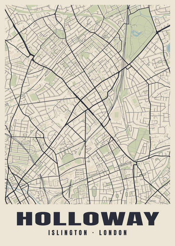 Holloway Heritage Street Map Poster