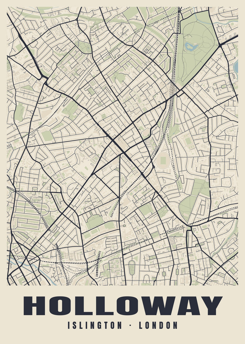 Holloway Heritage Street Map Poster