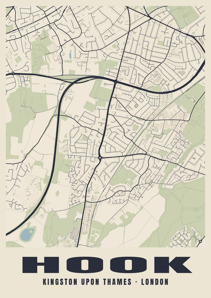 Hook Heritage Street Map Poster