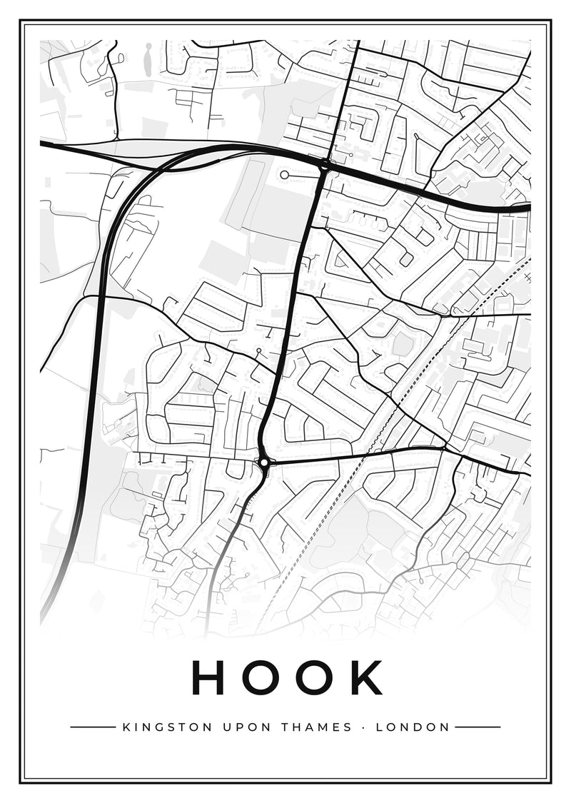 Hook Street Map Poster