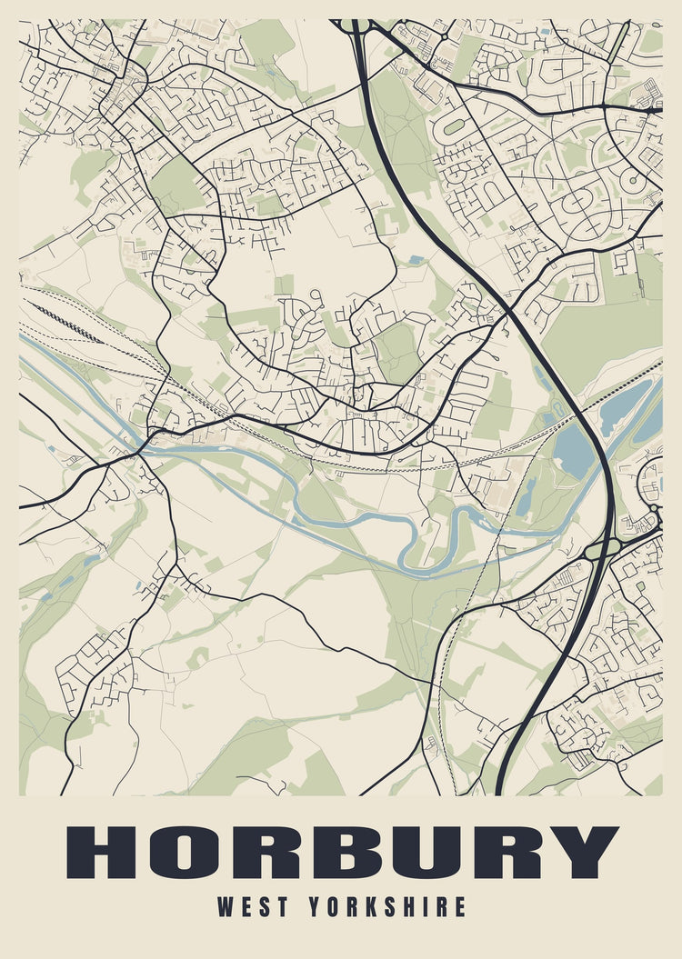 Horbury Street Map Poster