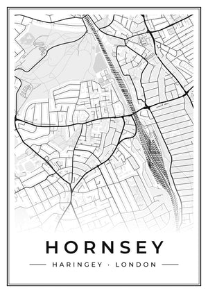 Hornsey Street Map Poster