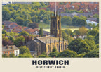 Holy Trinity Church, Horwich poster, British Heritage style