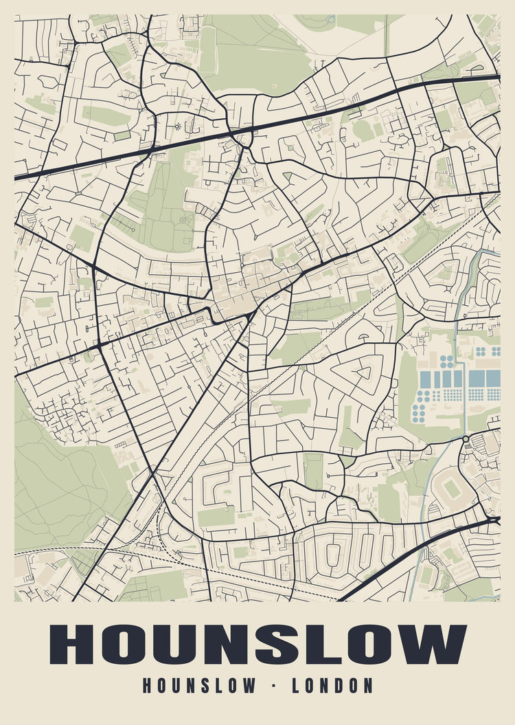Hounslow Heritage Street Map Poster