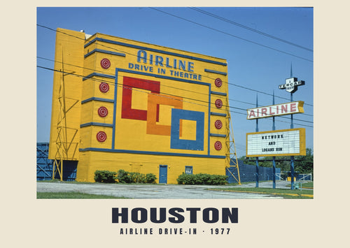Airline Drive-In, Houston, 1977 — Historischer Fotodruck