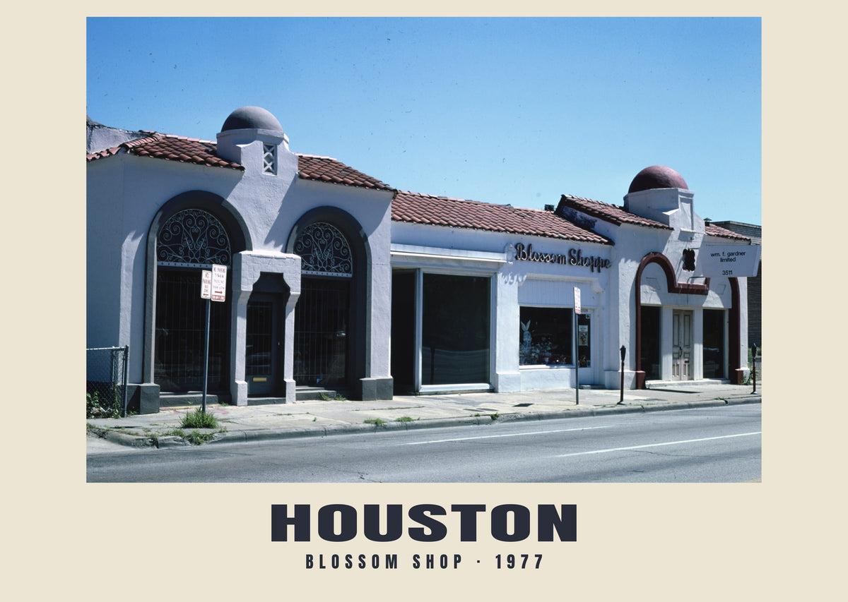 Blossom Shop, Houston, 1977 — Wydruk historycznej fotografii
