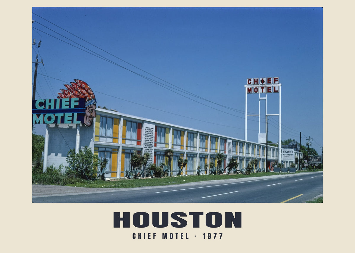Chief Motel, Houston, Texas, 1977