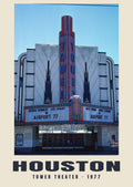 Tower Theater, Houston, 1977 — Wydruk historycznej fotografii