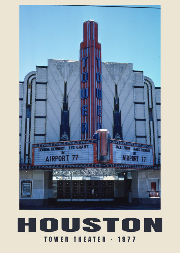 Tower Theater, Houston — 1977 · Wydruk historycznej fotografii