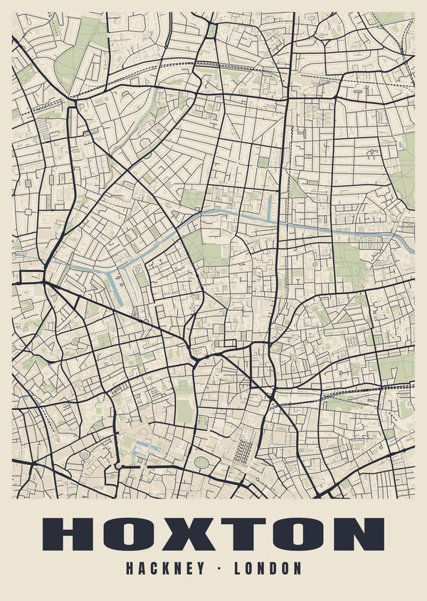 Hoxton Heritage Street Map Poster