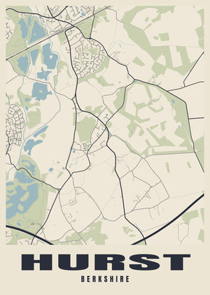 Hurst Street Map Poster