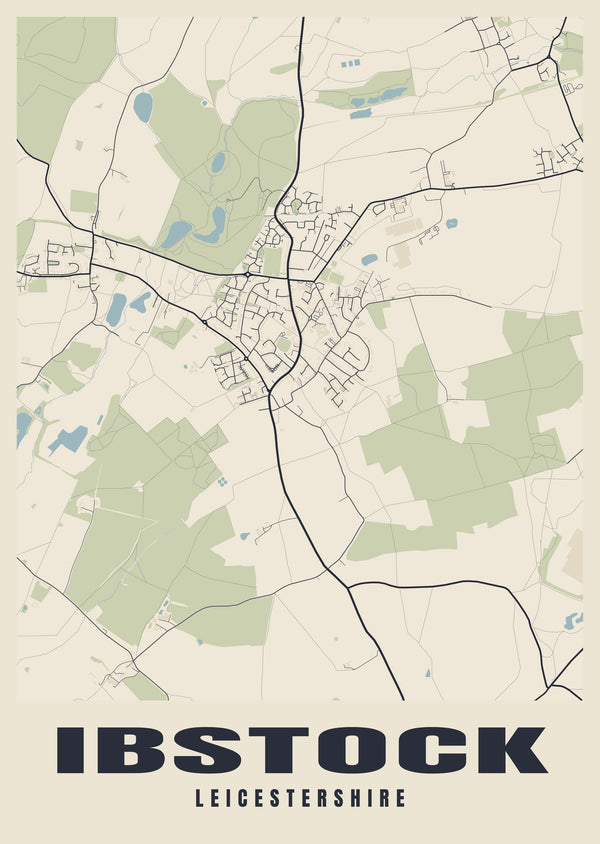 Ibstock Street Map Poster