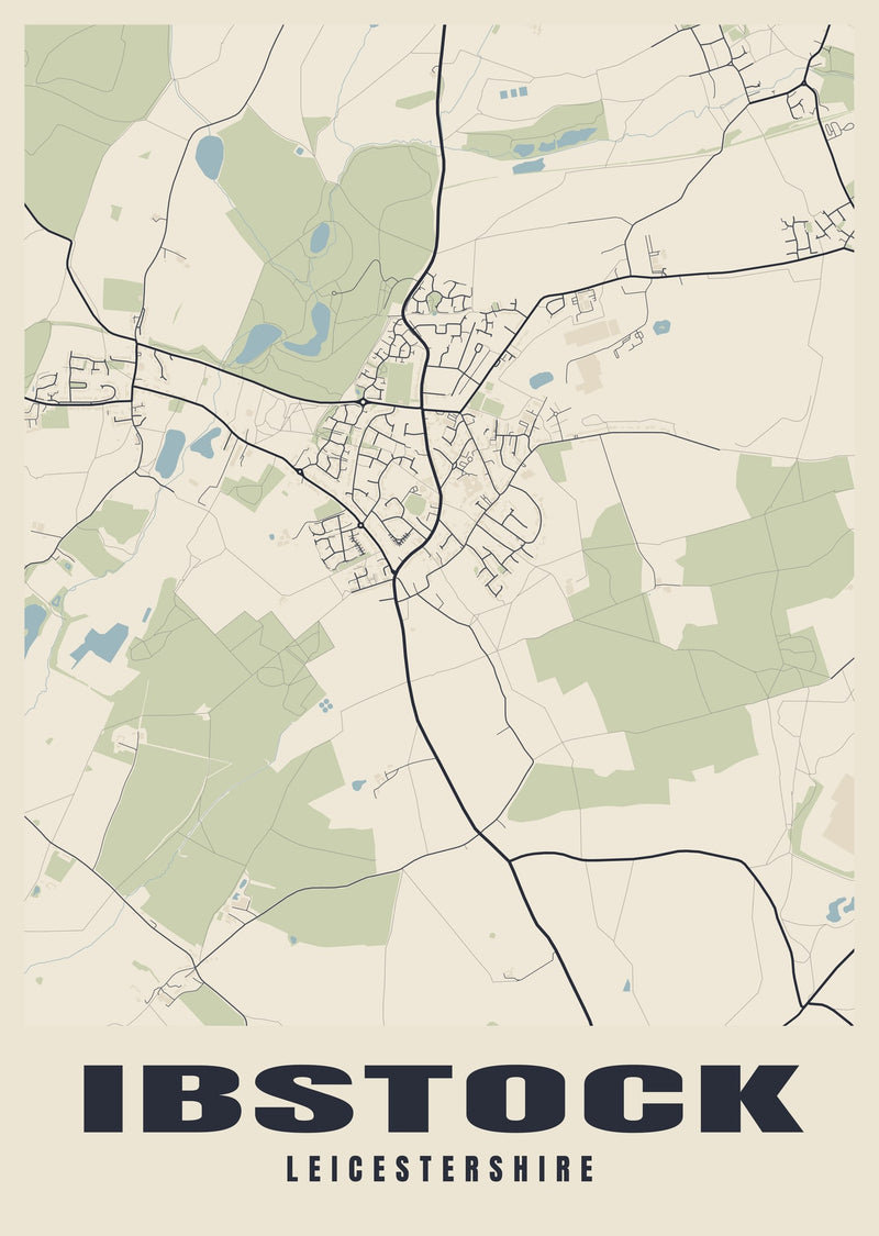 Ibstock Street Map Poster