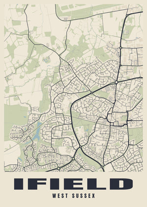 Ifield Street Map Poster