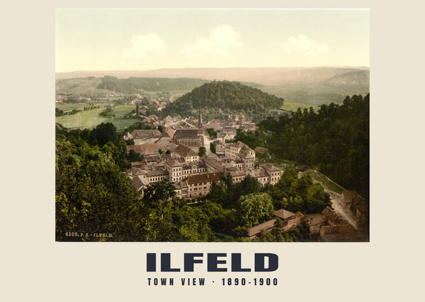 Stadtansicht, Ilfeld — 1890–1900 · Historischer Photochromdruck