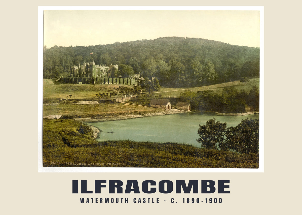 Watermouth Castle, Ilfracombe, c. 1890–1900 heritage photograph