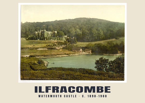 Watermouth Castle, Ilfracombe, c. 1890–1900 Heritage Print