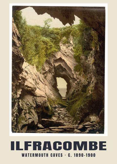 Watermouth-Höhlen, Ilfracombe, ca. 1890–1900 Heritage Print