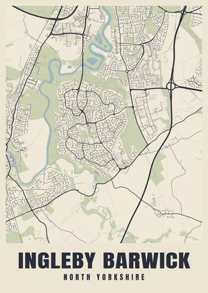 Ingleby Barwick Street Map Poster