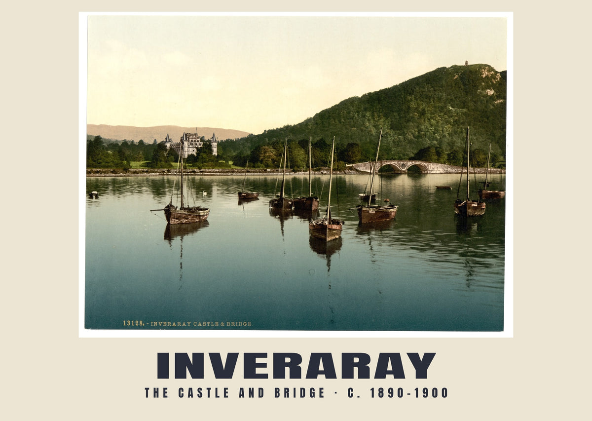 The castle and bridge, Inveraray, c. 1890–1900 heritage photograph