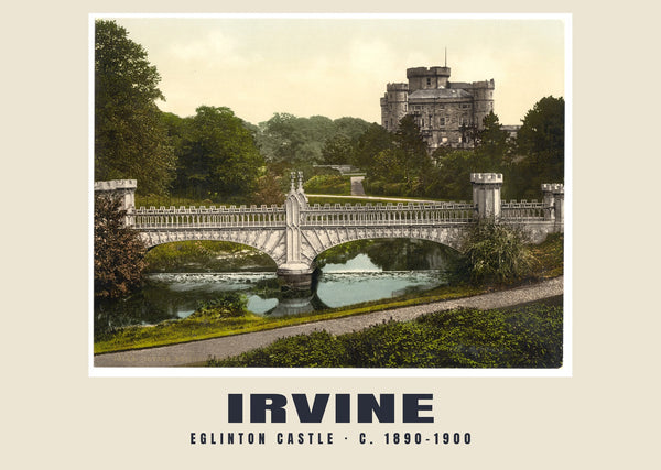 Eglinton Castle, Irvine, ca. 1890–1900 Historischer Druck